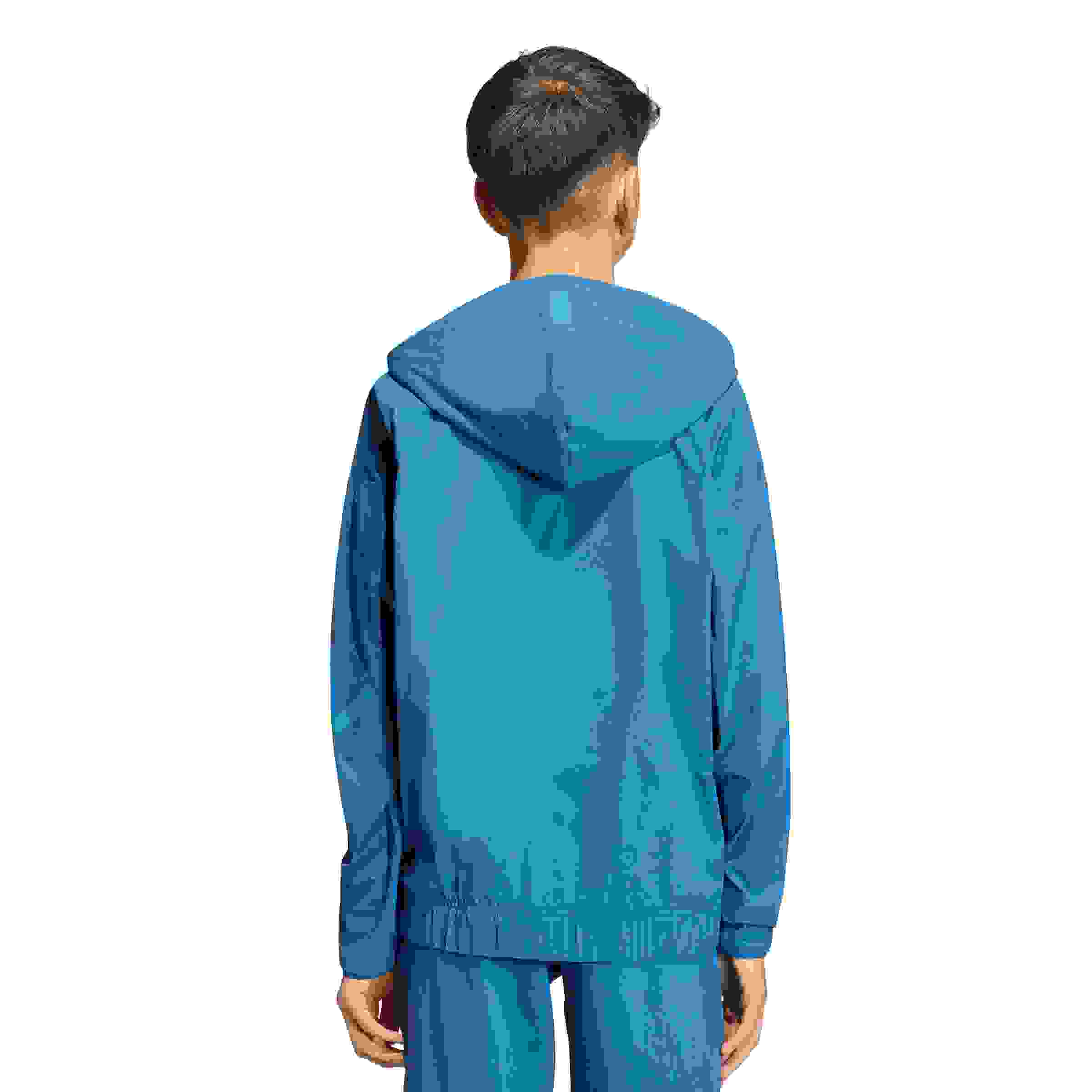 adidas Z.N.E. Woven Travel Cover Up Big Boys' Blue Track Top